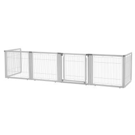 Richell Convertible Elite 6 Panel Pet Gate - Origami White Richell Convertible Elite 6 Panel Pet Gate - Origami White