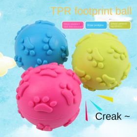 3pcs Pet dog toy footprint toy ball 6cm sounding toy ball TPR rubber 3pcs Pet dog toy footprint toy ball 6cm sounding toy ball TPR rubber